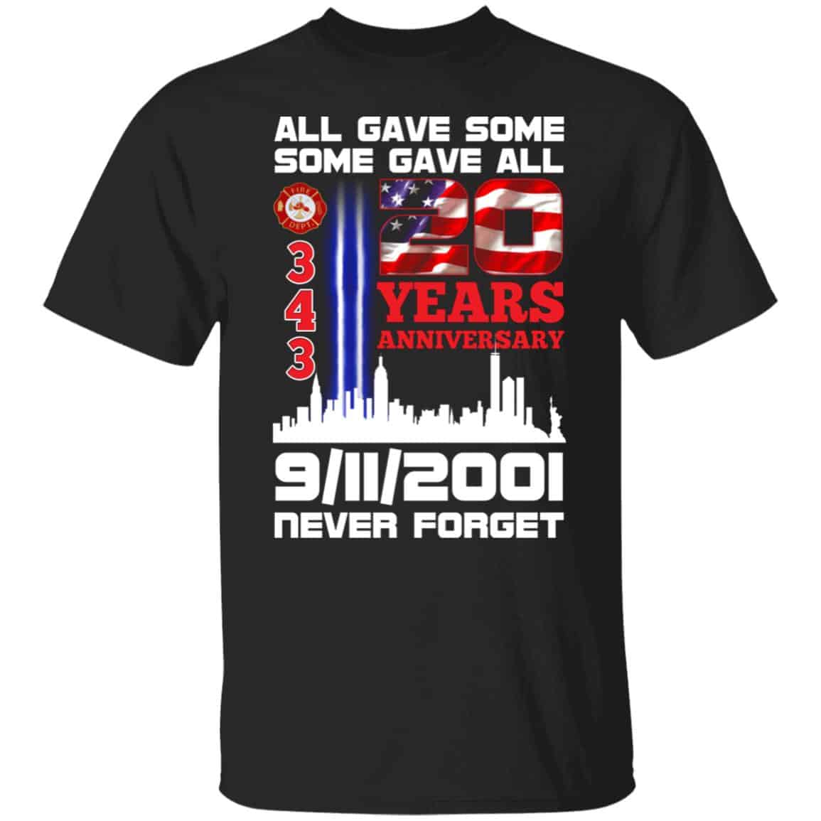 all gave some shirt, Black, Unisex T-Shirt