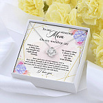 To My Amazing Mom on My Wedding Day Love Knot Pendant Necklace To My Amazing Mom on My Wedding Day Love Knot Pendant Necklace