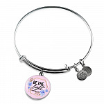 Christian Be the Light Matthew 5 14 Floral Circle Pendant Necklace