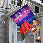 3KNG. Wander Lost 30x40 House Flag Mockup 6