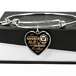Personalized Photo You Were My Favorite Hello and My Hardest Goodbye Pet Memorial Heart Pendant Necklace