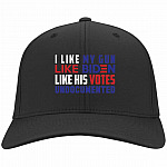 I Like My Gun Like Biden Likes, Black, Twill Cap