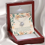 To My Granddaughter From Grandma Believe In Yourself As Much As I Believe In You Love Knot Necklace