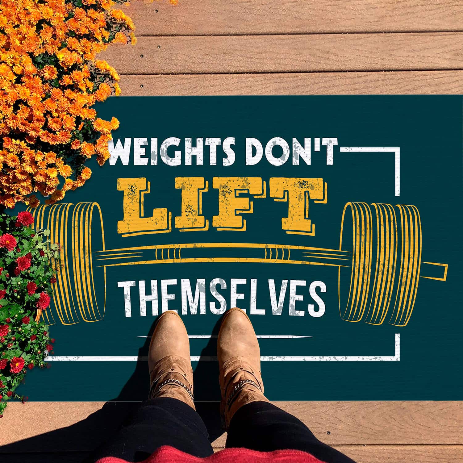 11HV. Gym doormat Doormat mockup 7