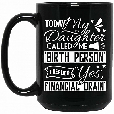 15 oz. Black Mug