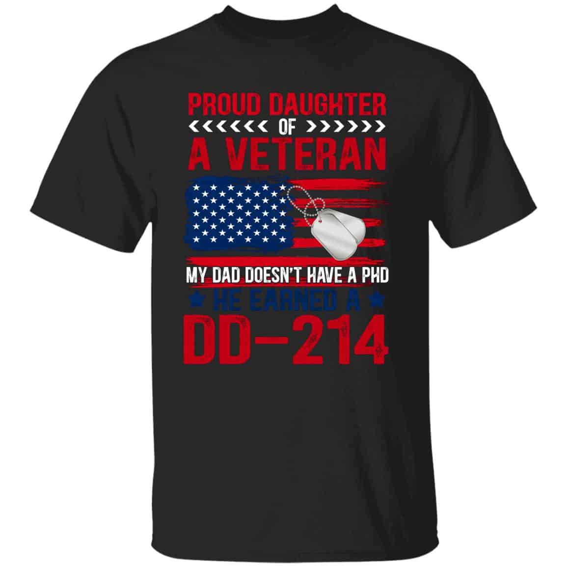 veteran, Black, Unisex T-Shirt