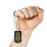 To My Son Someday when The Pages of My Life End Son Gifts Dog Tag Pendant Necklace