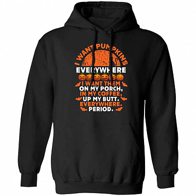 pumpkin hood, Black, Hoodie