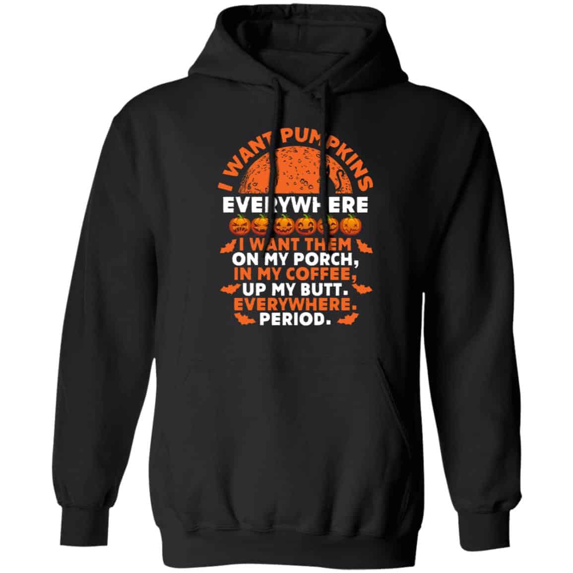 pumpkin hood, Black, Hoodie
