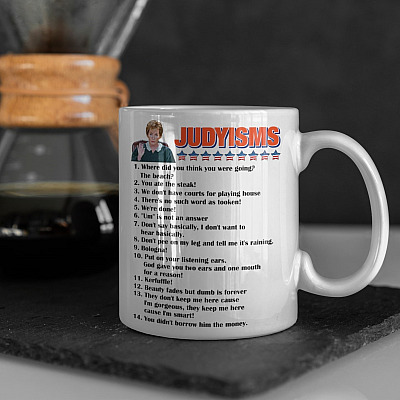Judyisms Where Did You Think You Were Going Funny Ceramic Coffee Mug - Beer Stein - Water Bottle