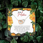 To My Mother If I Could Choose Anyone To Be My Mother Interlocking Hearts Pendant Necklace - Mom Jewelry