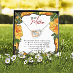 To My Mother If I Could Choose Anyone To Be My Mother Interlocking Hearts Pendant Necklace - Mom Jewelry