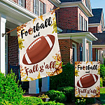 3KNG. Football Fall 30x40 Garden & House Mockup 2