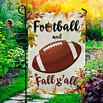 3KNG. Football Fall 30x40 Garden Flag Mockup 1