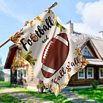 3KNG. Football Fall 30x40 House Flag Mockup 5