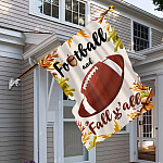3KNG. Football Fall 30x40 House Flag Mockup 6