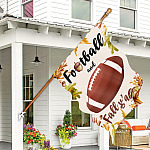 3KNG. Football Fall 30x40 House Flag Mockup 7