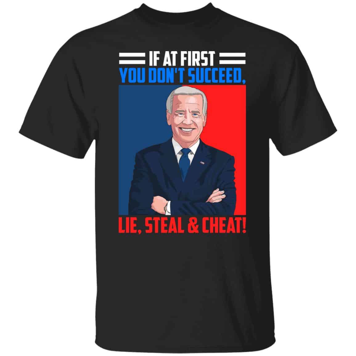 If At First You Don't Tshirt, Black, Unisex T-Shirt