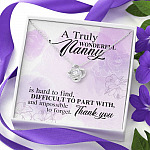 A Truly Wonderful Nanny Is Hard To Find Difficult To Part With Love Knot Necklace - Goodbye Nanny Gift