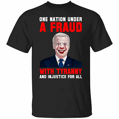 Biden One Nation Tshirt, Black, Unisex T-Shirt
