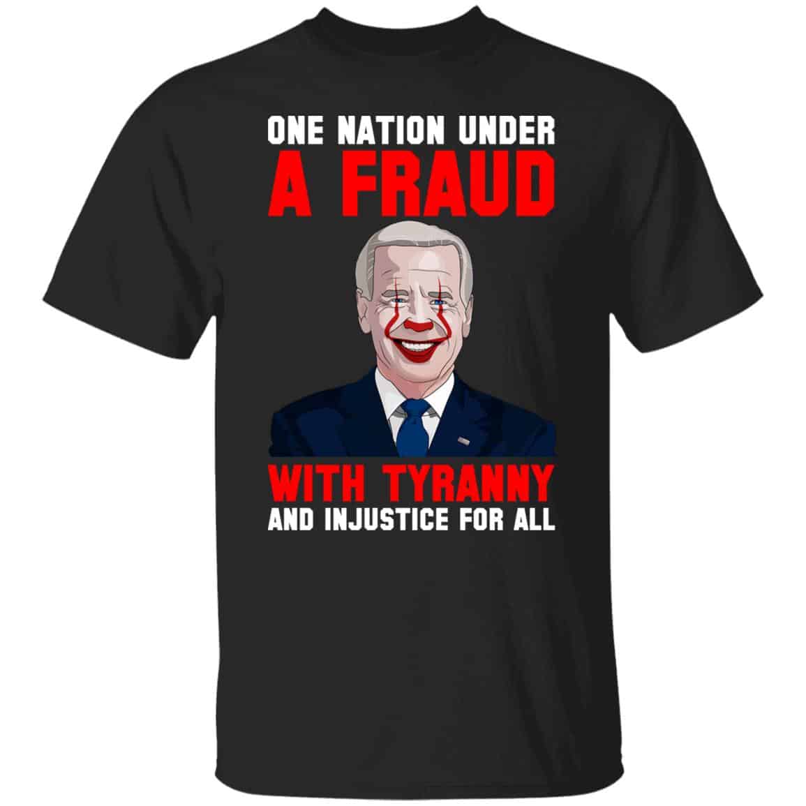 Biden One Nation Tshirt, Black, Unisex T-Shirt