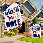 3KT. If You Voted For Biden 30x40 Garden & House Mockup 3