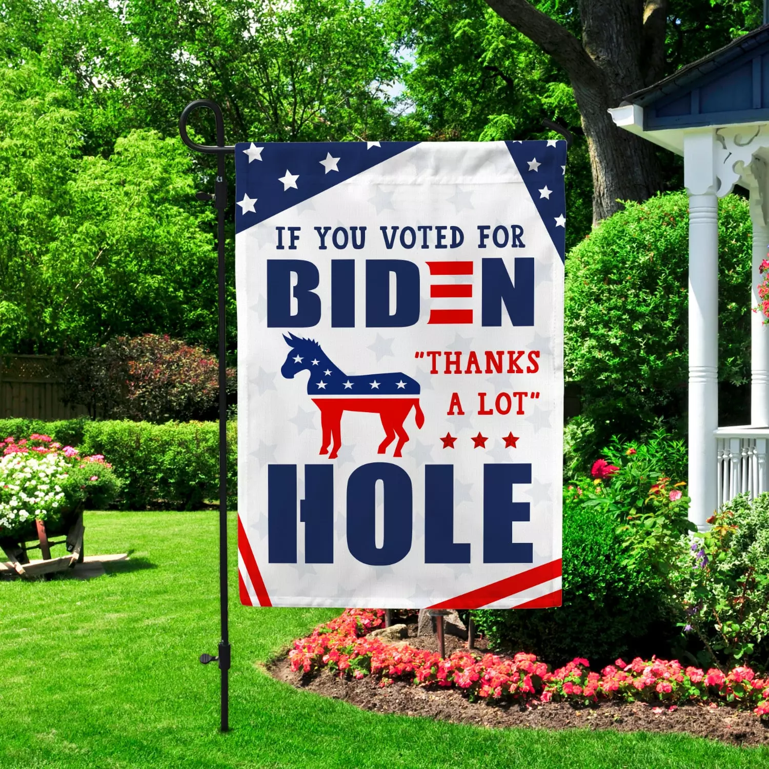 3KT. If You Voted For Biden 30x40 Garden Flag Mockup 2