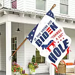 3KT. If You Voted For Biden 30x40 House Flag Mockup 7
