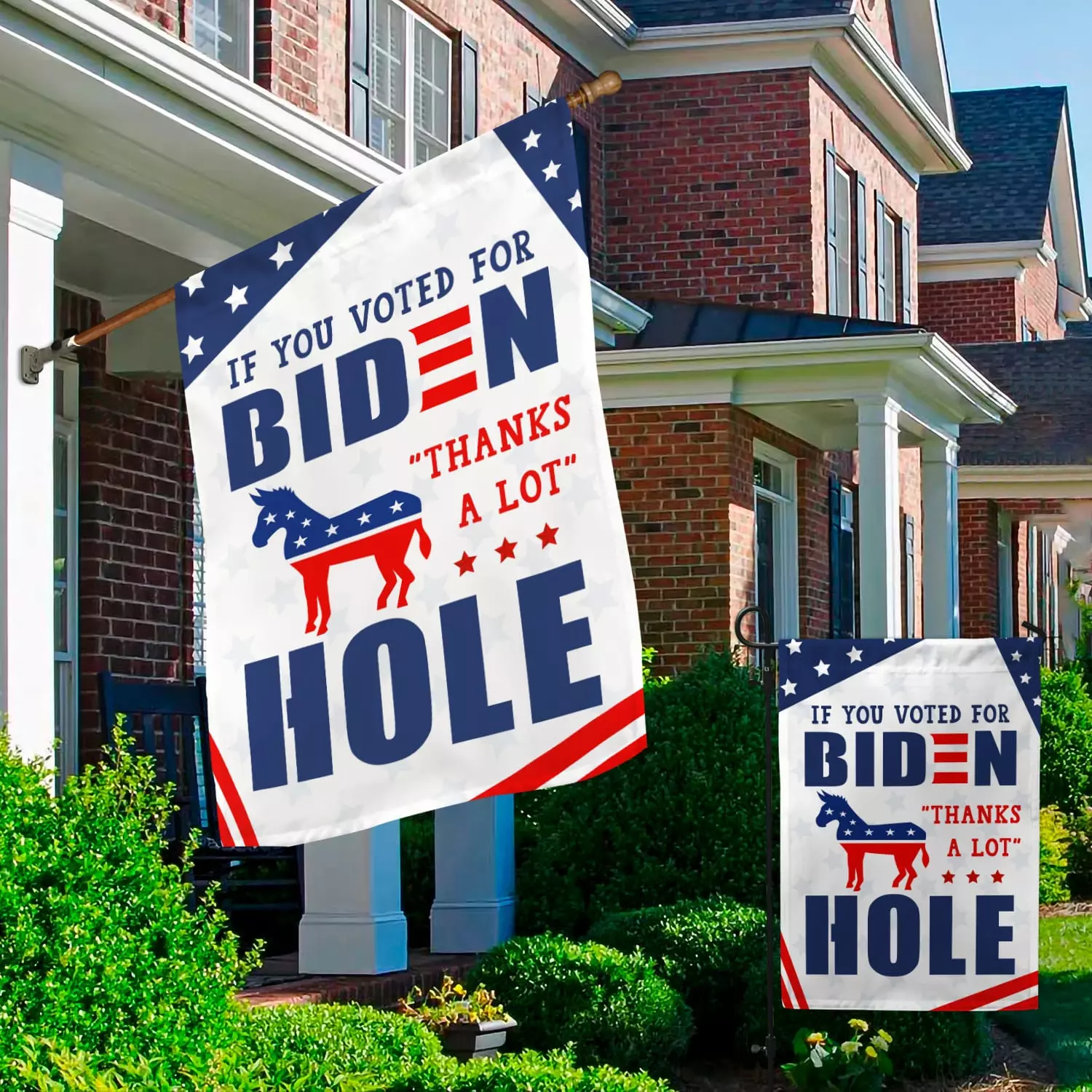 3KT. If You Voted For Biden 30x40 Garden & House Mockup 2