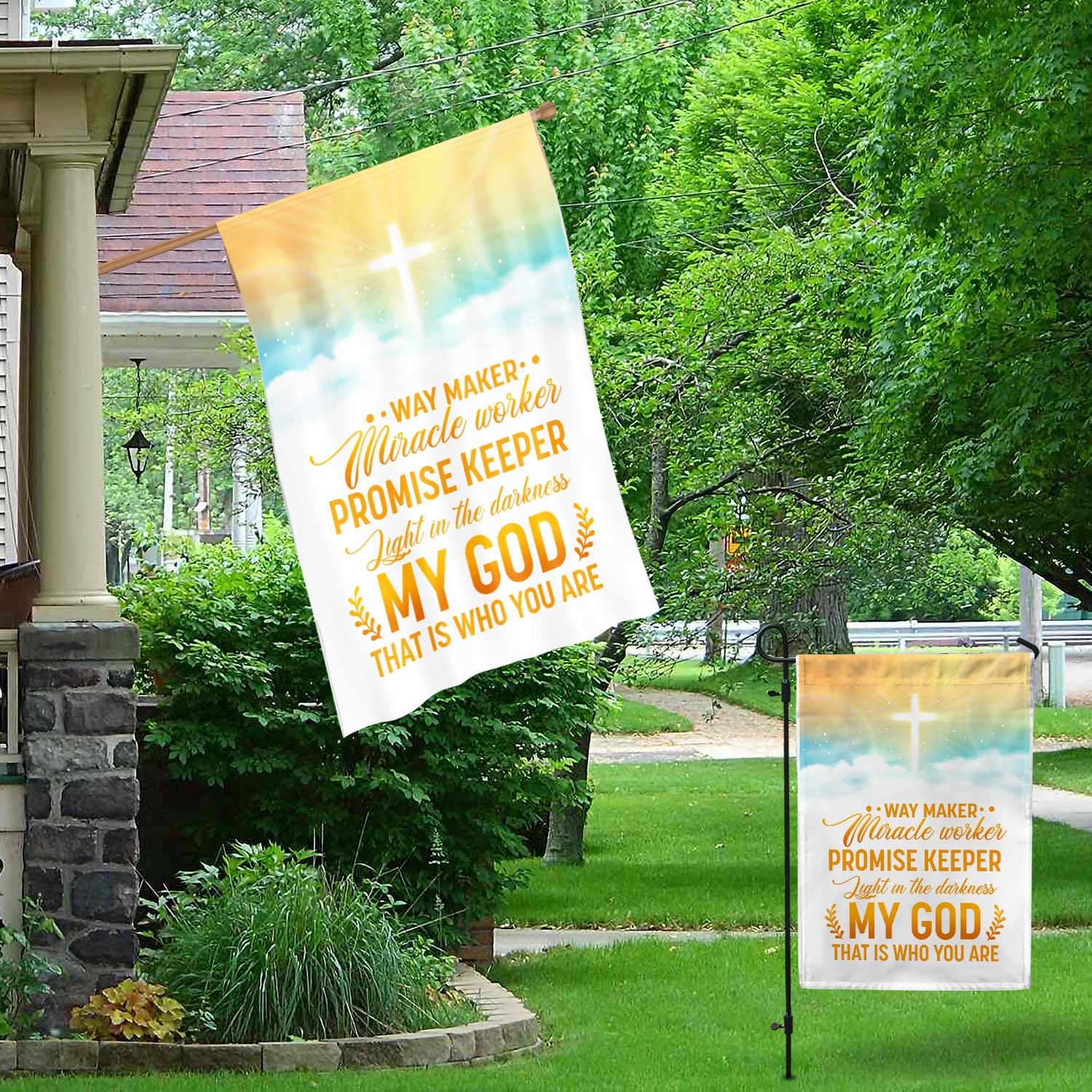 2. Way Maker God Garden & House Mockup 1