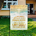 2. Way Maker God Garden Flag Mockup 3