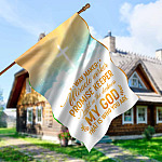 2. Way Maker God House Flag Mockup 5