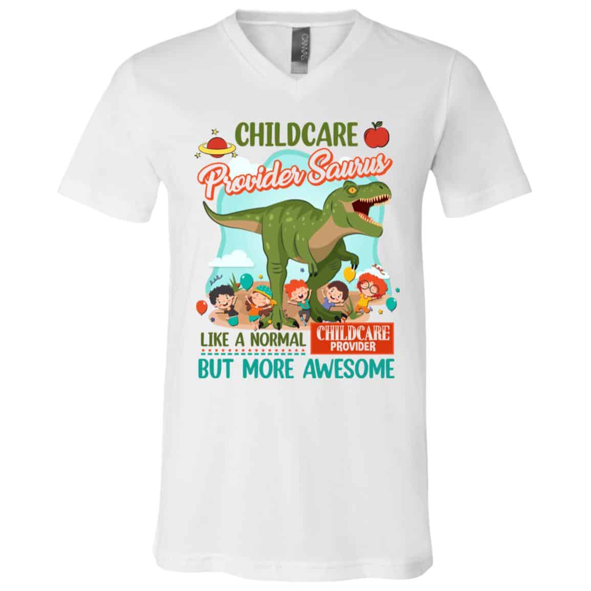 child, White, V-Neck T-Shirt