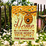 3QT. Home Is Where (Sample Design) Garden Flag Mockup 6