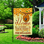 3QT. Home Is Where (Sample Design) Garden Flag Mockup 2