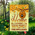 3QT. Home Is Where (Sample Design) Garden Flag Mockup 5