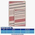 Portrait Metal Sign Size Guide