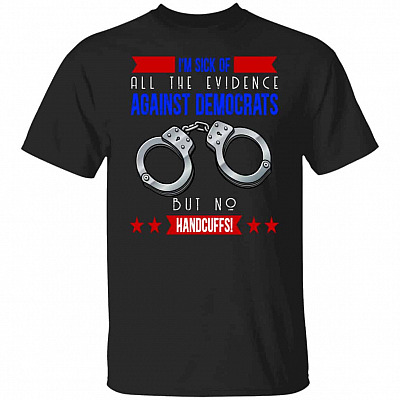 Against Democrats tee, Black, Unisex T-Shirt