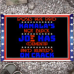 Roses Are Red Kamala’s Not Black Joe Has Dementia And Hunter's On Crack Doormat - Outdoor Indoor Doormat