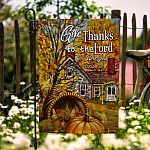 2MH. Thanks Lord 30x40 Garden Flag Mockup 6