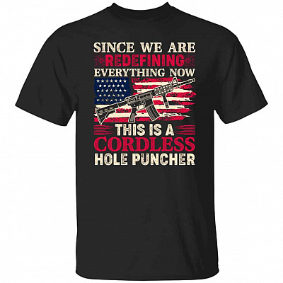 Cordless Gun, Black, Unisex T-Shirt