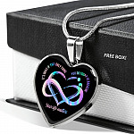 It's Okay If The Only Things Your Life Matters Suicide Prevention Awareness Heart Necklace - Bangle
