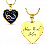 It's Okay If The Only Things Your Life Matters Suicide Prevention Awareness Heart Necklace - Bangle