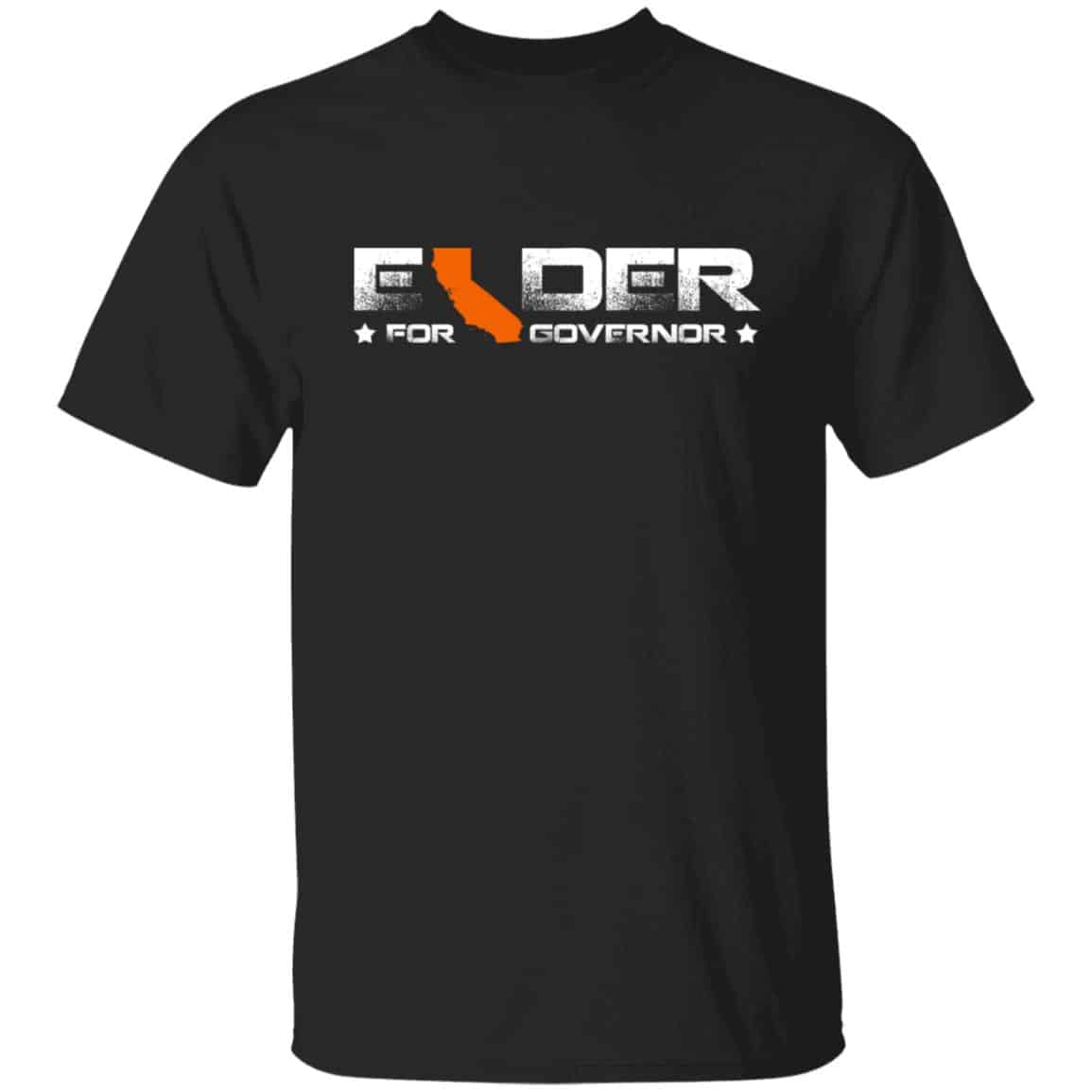 Elder For Governor tee, Black, Unisex T-Shirt Elder For Governor tee, Black, Unisex T-Shirt