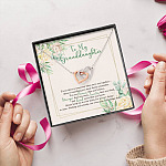 To My Granddaughter From Grandma Grandpa Grandparents Always In Mine Interlocking Hearts Pendant Necklace