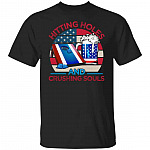 hitting holes tee, Black, Unisex T-Shirt hitting holes tee, Black, Unisex T-Shirt