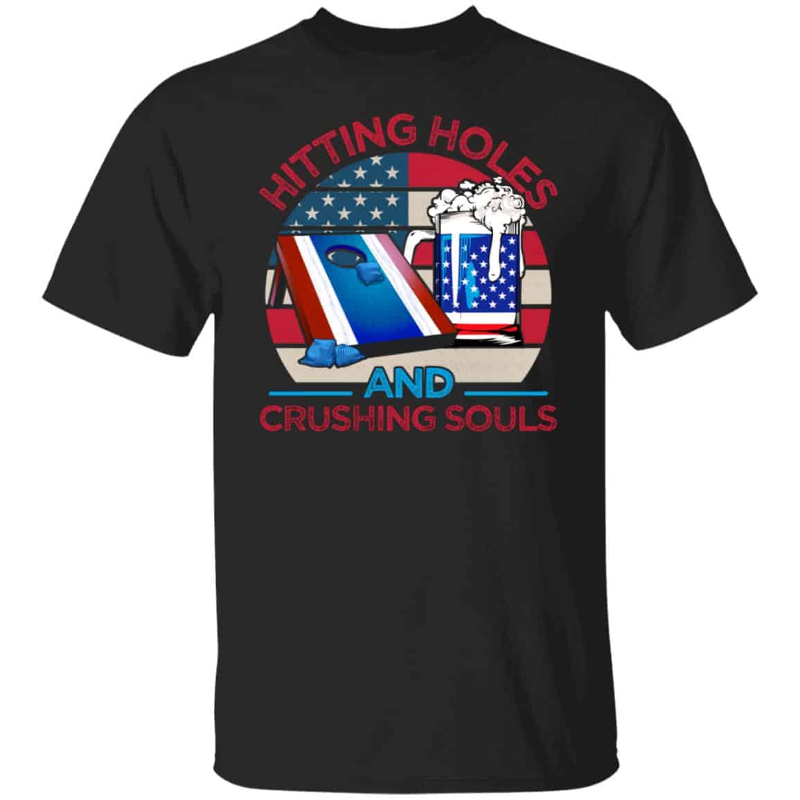hitting holes tee, Black, Unisex T-Shirt hitting holes tee, Black, Unisex T-Shirt