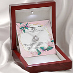 In Loving Memory of Your Father Memorial Love Knot Necklace - Grieving Remembrance Bereavement Gifts