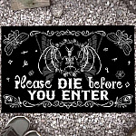 2HV. Die Before You Enter (6) Doormat mockup 13