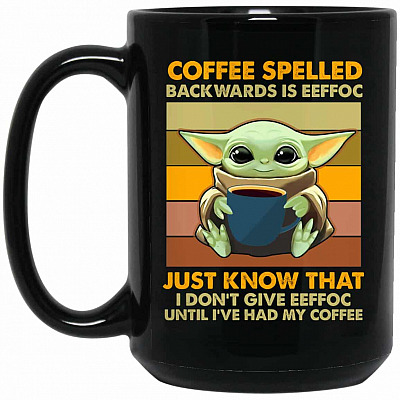 15 oz. Black Mug